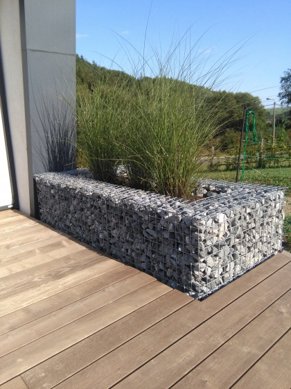 Gabion steenkorf bloembak