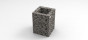 Gabion Blumentopf Mittel H80 x B60cm - 10 cm 