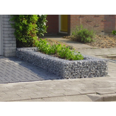 Gabion schanskorf plantenbak 100 x 80 x 60 cm